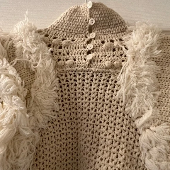 Sea NY Women’s Darcy Sweater, cream color, sample size S/4